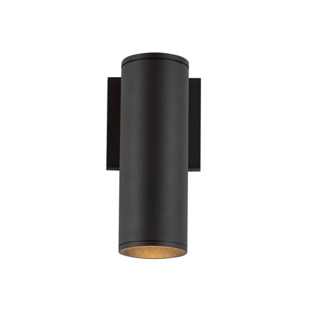 Lorna 9-in (3-in Dia.) 36 Degree Optic Black LED Wall Sconce by KUZCO