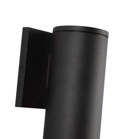 Lorna 9-in (3-in Dia.) 36 Degree Optic Black LED Wall Sconce by KUZCO
