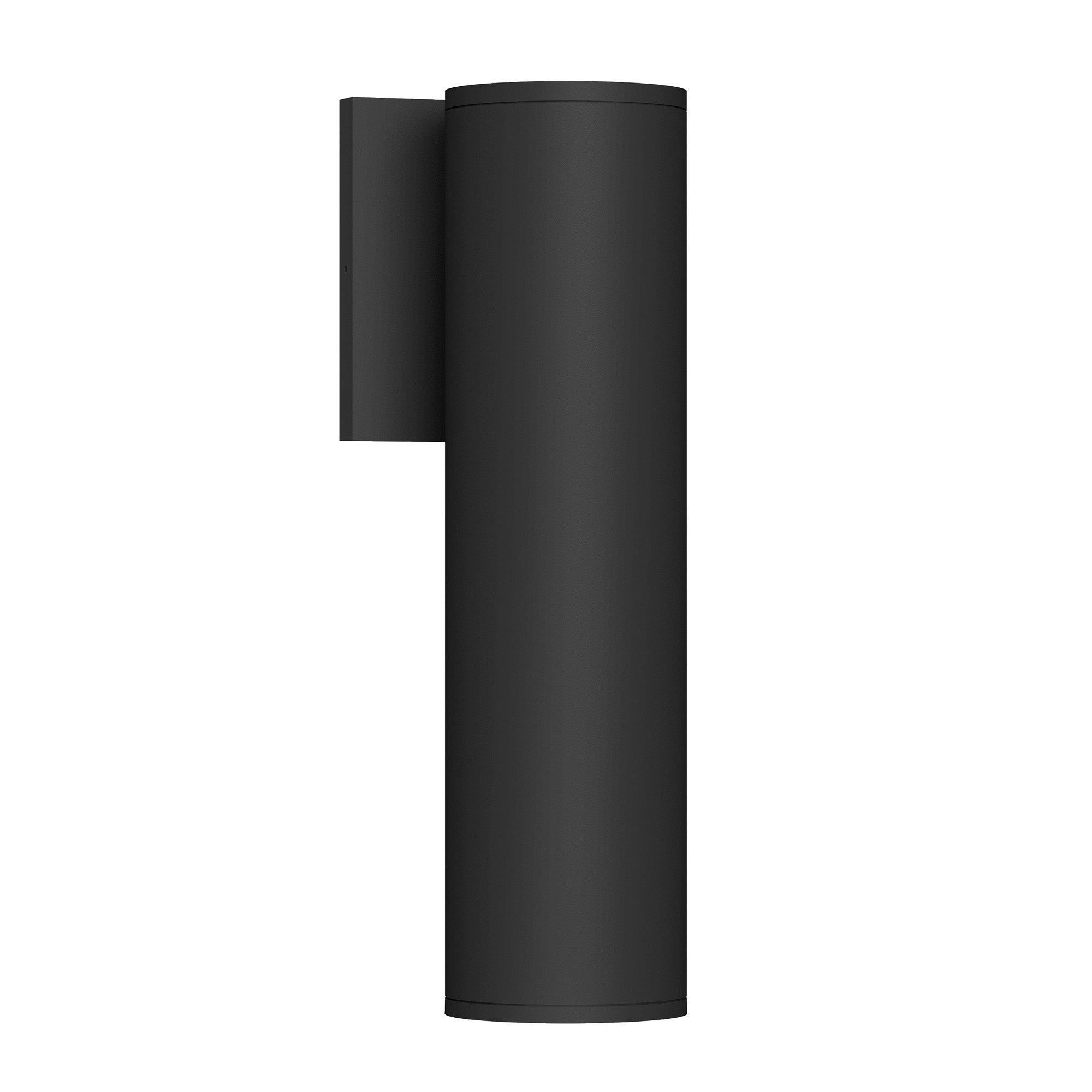 Lorna 12-in (3-in Dia.) 36 Degree Optic Black LED Wall Sconce by KUZCO