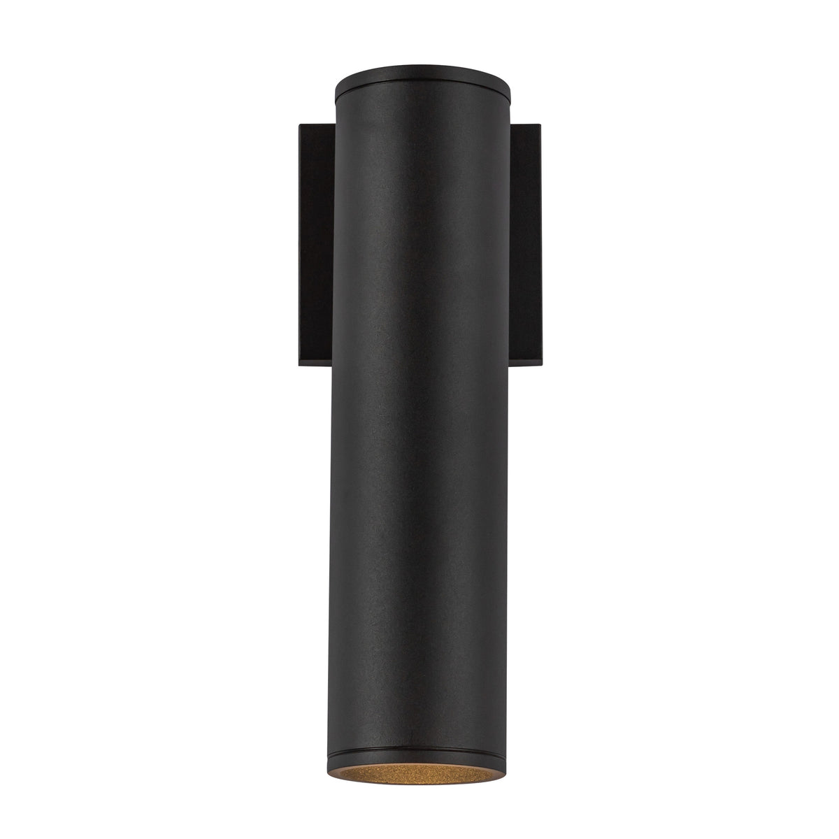 Lorna 12-in (3-in Dia.) 36 Degree Optic Black LED Wall Sconce by KUZCO