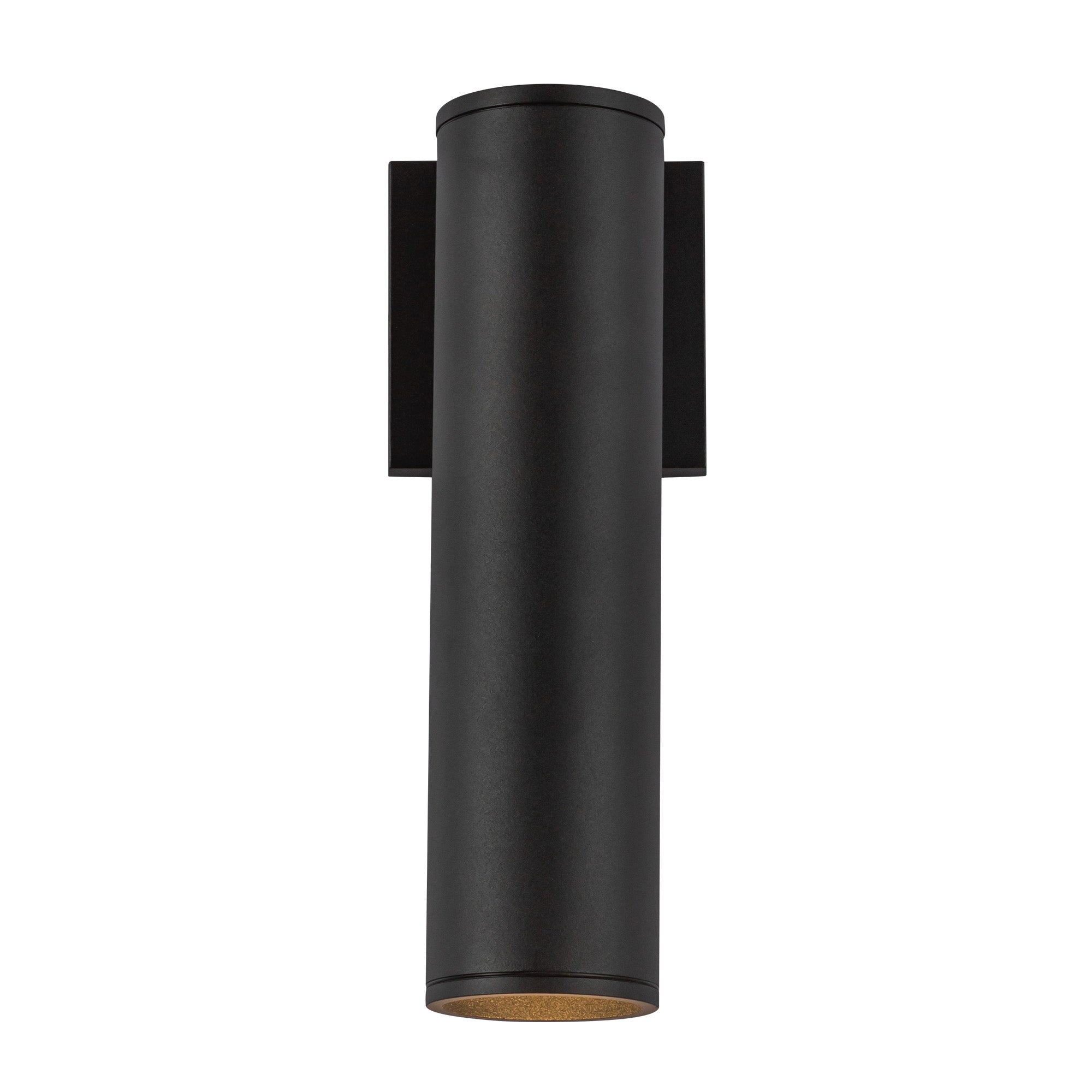 Lorna 12-in (3-in Dia.) 36 Degree Optic Black LED Wall Sconce by KUZCO
