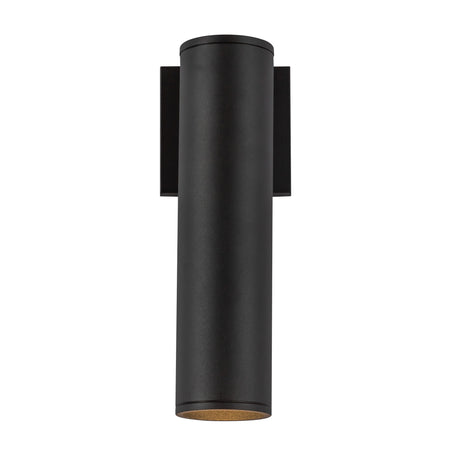 Lorna 12-in (3-in Dia.) 36 Degree Optic Black LED Wall Sconce by KUZCO