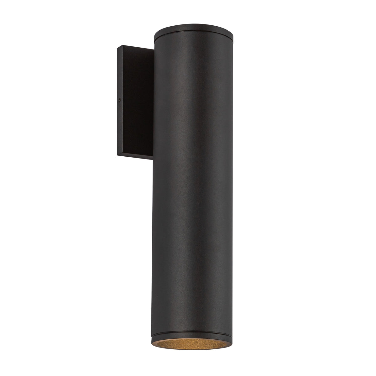 Lorna 12-in (3-in Dia.) 36 Degree Optic Black LED Wall Sconce by KUZCO
