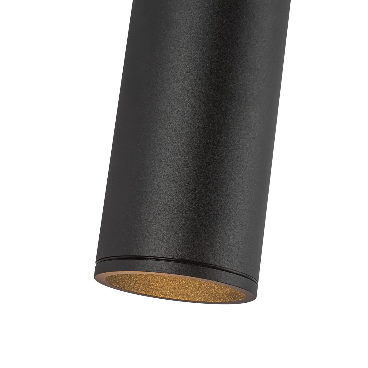 Lorna 12-in (3-in Dia.) 36 Degree Optic Black LED Wall Sconce by KUZCO