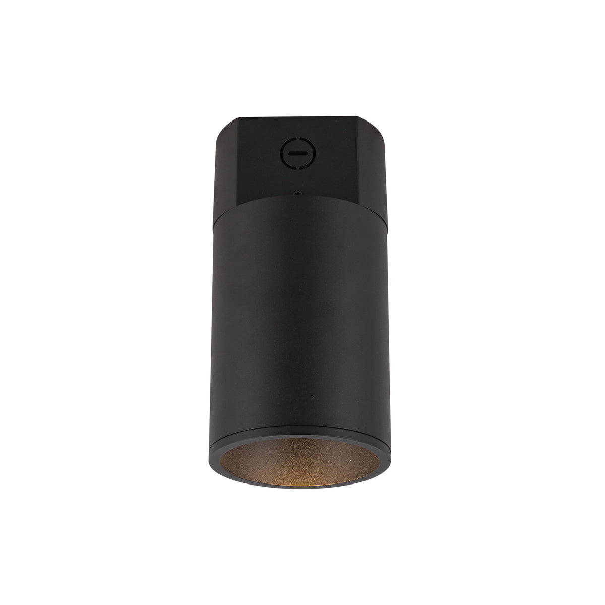 Lorna 8-in (4-in Dia.) 36 Degree Optic Black LED Concrete Ceiling Mount by KUZCO