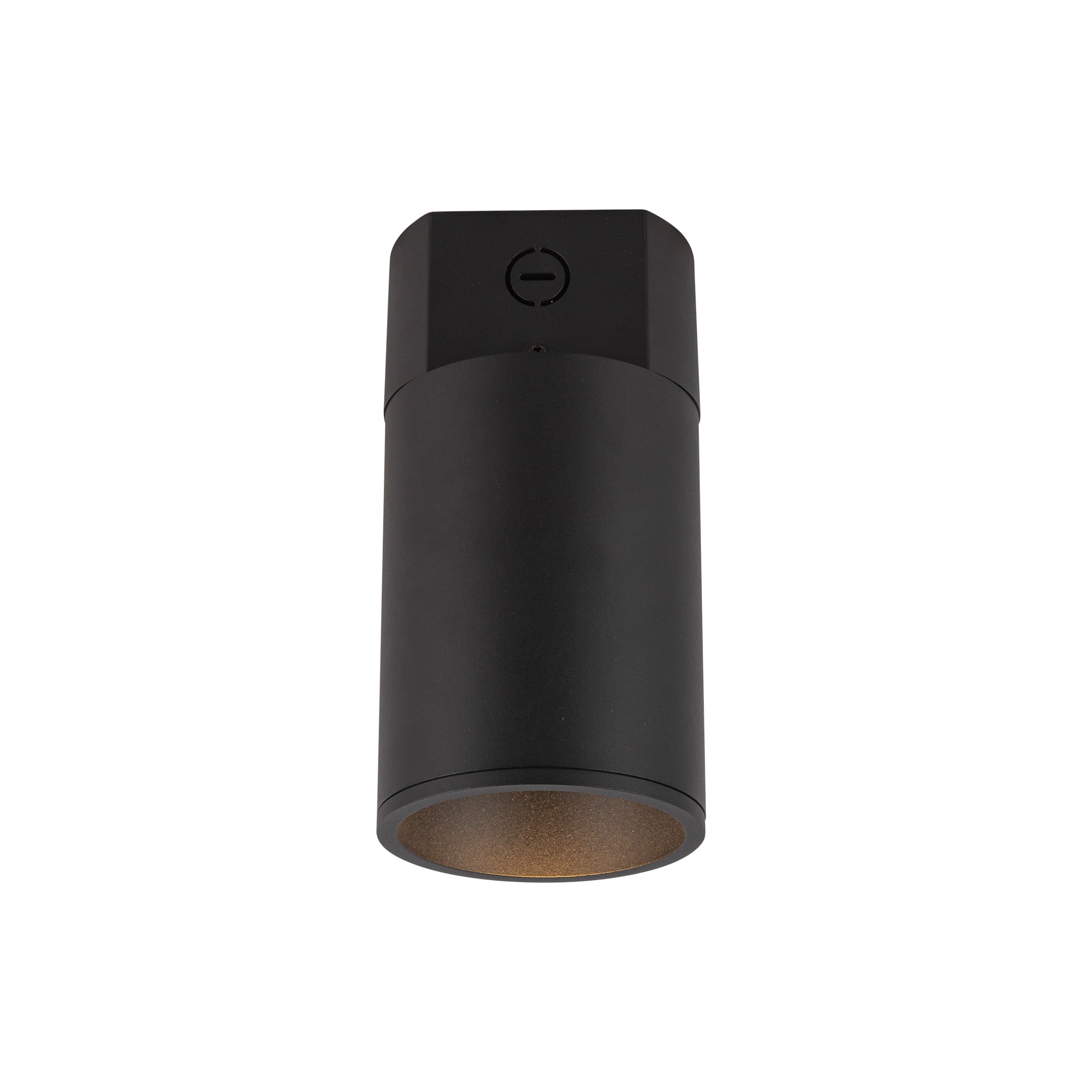 Lorna 8-in (4-in Dia.) 36 Degree Optic Black LED Concrete Ceiling Mount by KUZCO