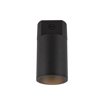 Lorna 8-in (4-in Dia.) 36 Degree Optic Black LED Concrete Ceiling Mount by KUZCO