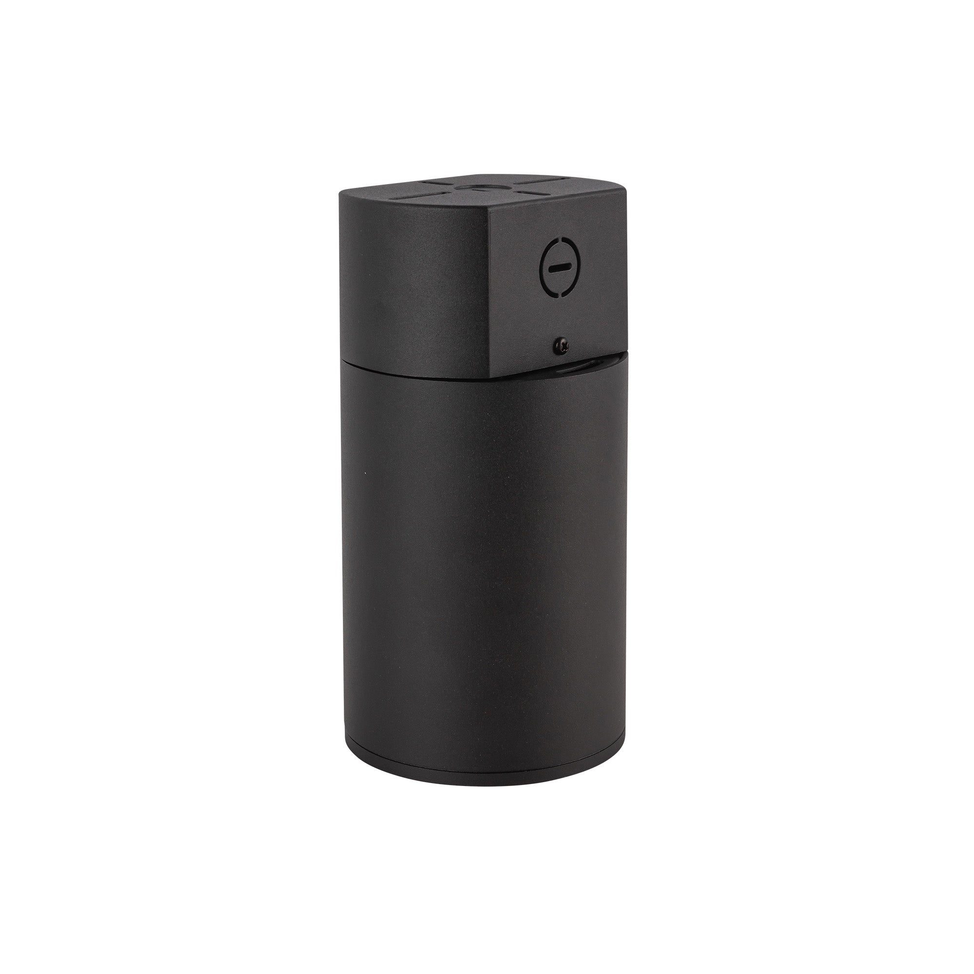 Lorna 8-in (4-in Dia.) 36 Degree Optic Black LED Concrete Ceiling Mount by KUZCO