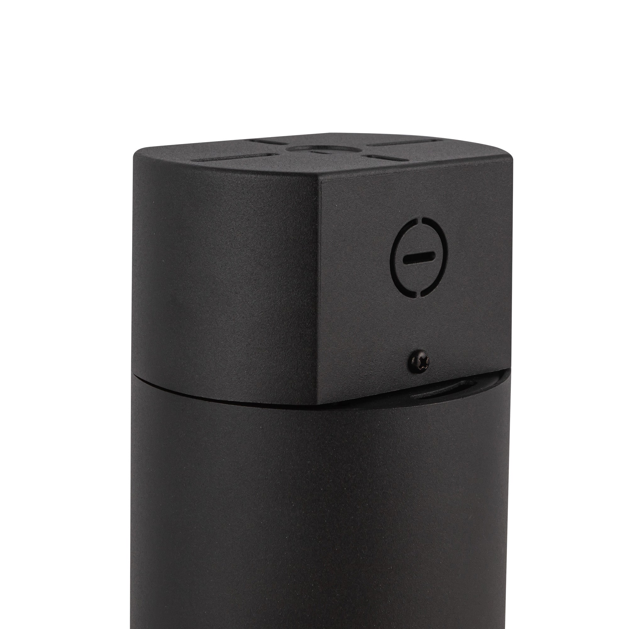 Lorna 8-in (4-in Dia.) 36 Degree Optic Black LED Concrete Ceiling Mount by KUZCO