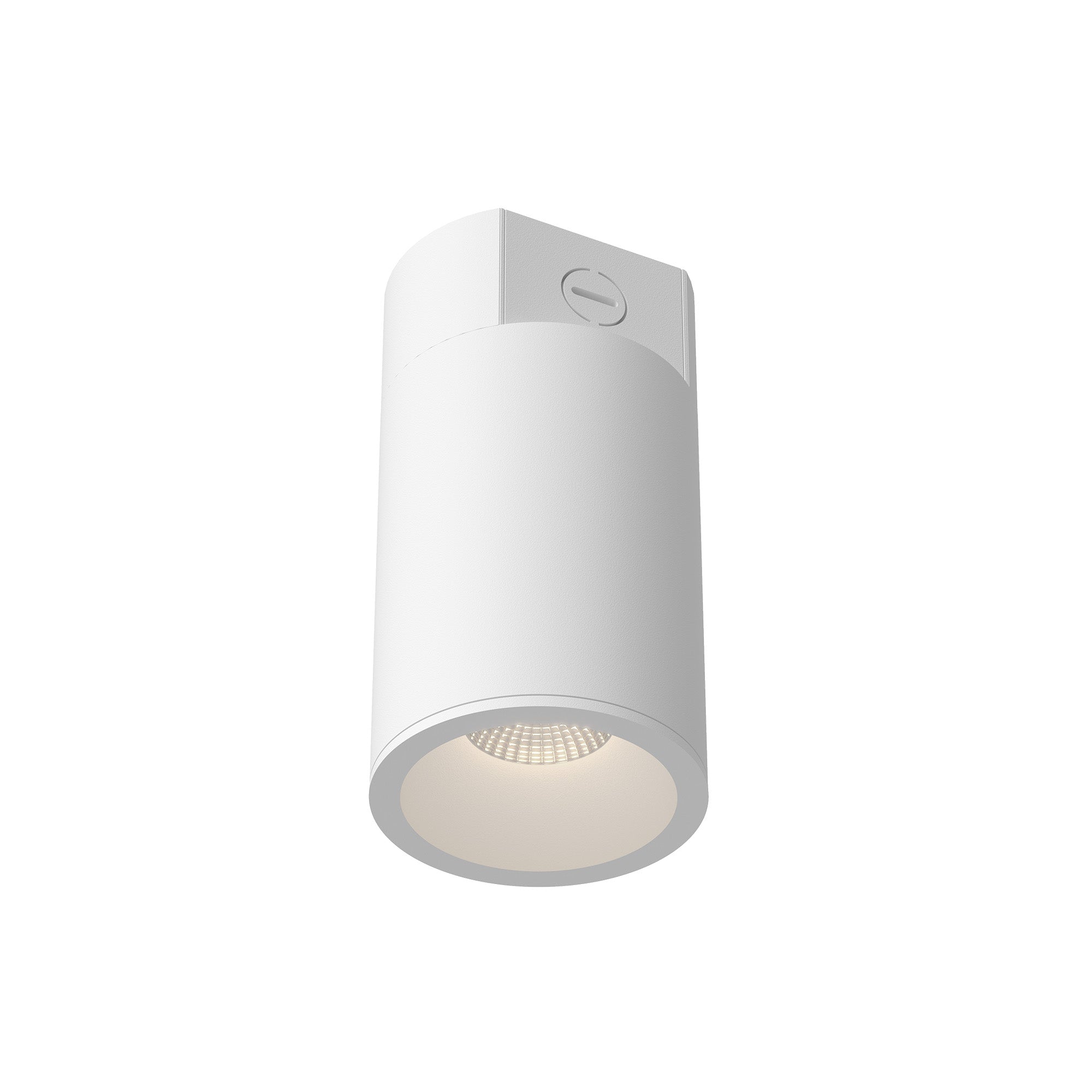 Lorna 8-in (4-in Dia.) 36 Degree Optic White LED Concrete Ceiling Mount by KUZCO