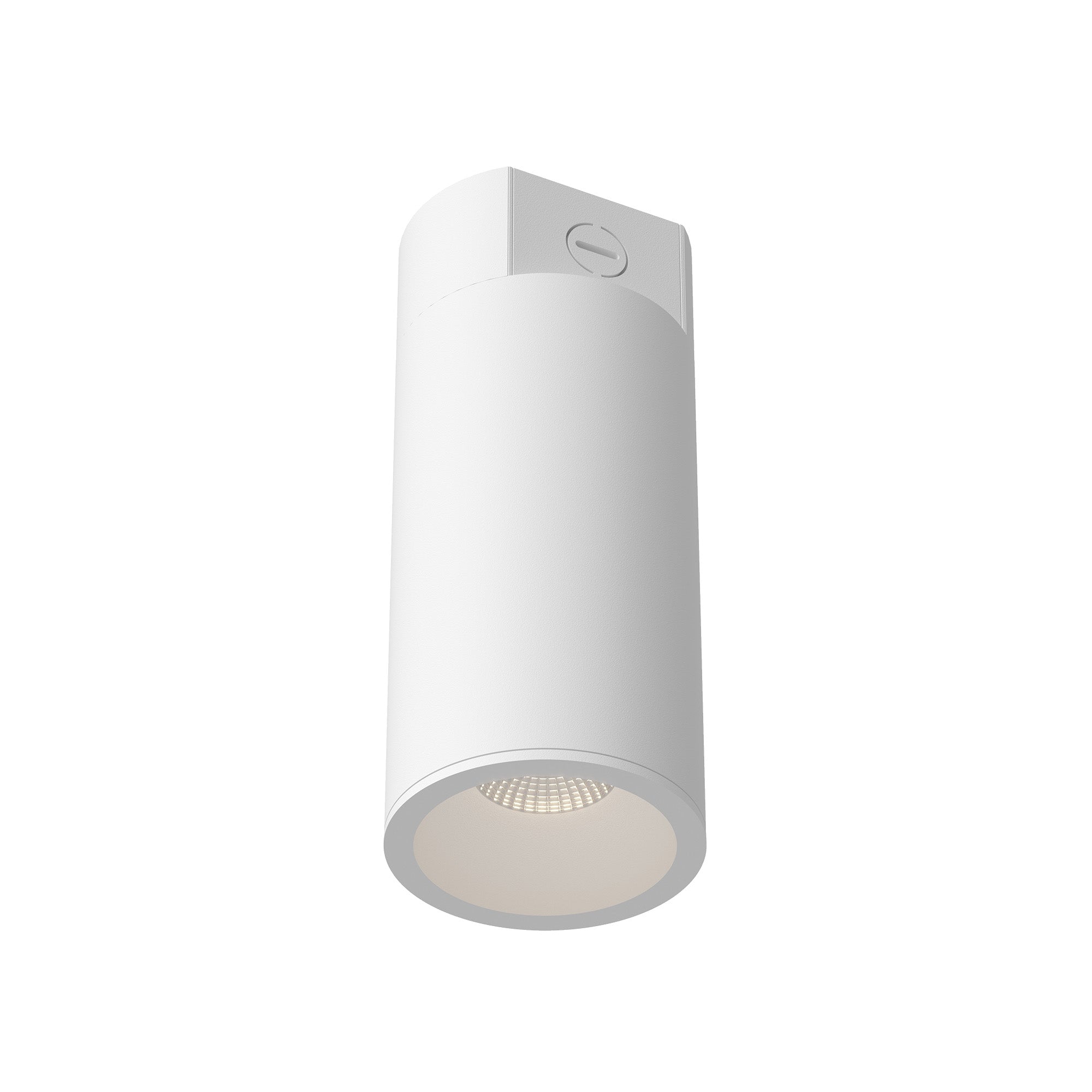 Lorna 10-in (4-in Dia.) 36 Degree Optic White LED Concrete Ceiling Mount by KUZCO