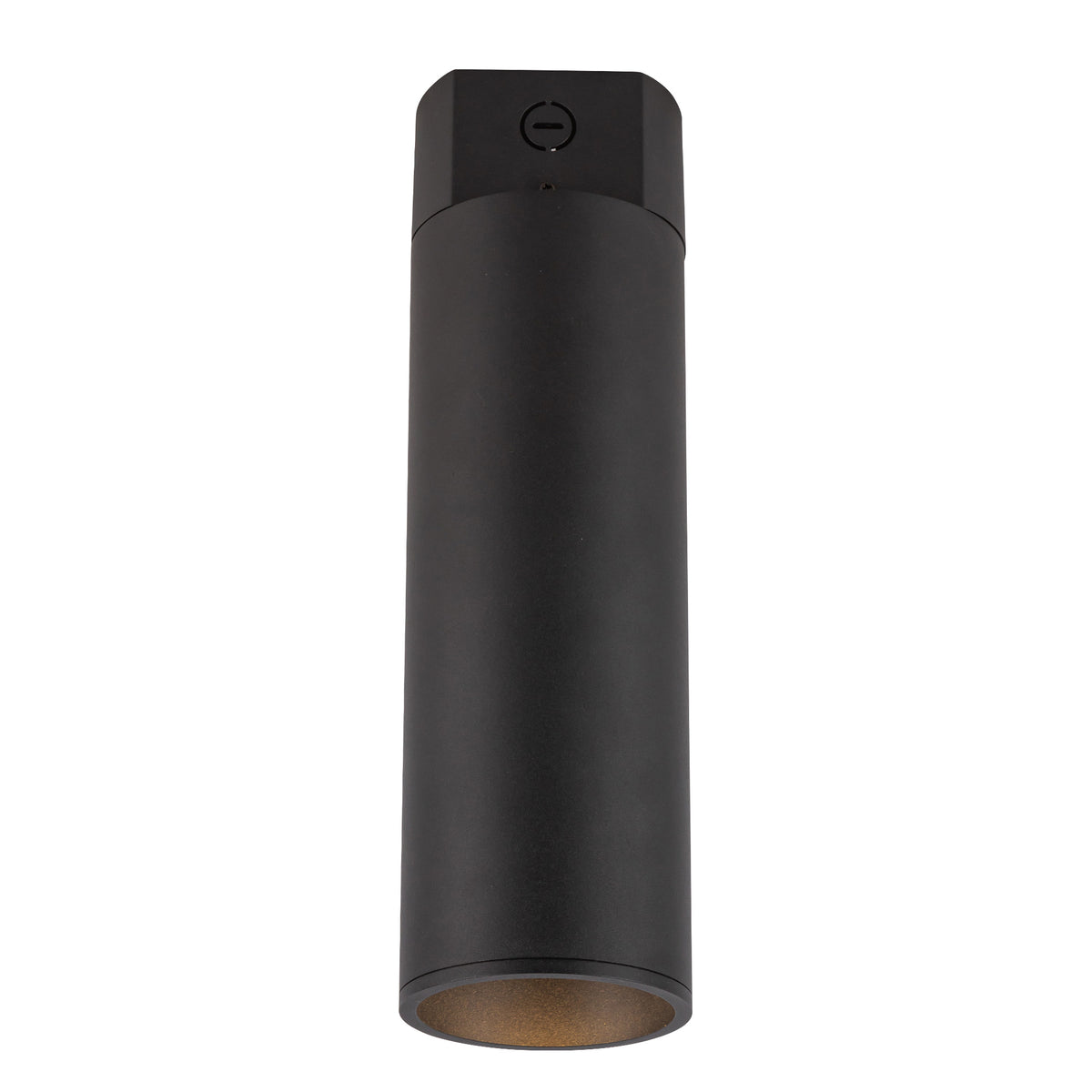 Lorna 15-in (4-in Dia.) 36 Degree Optic Black LED Concrete Ceiling Mount by KUZCO