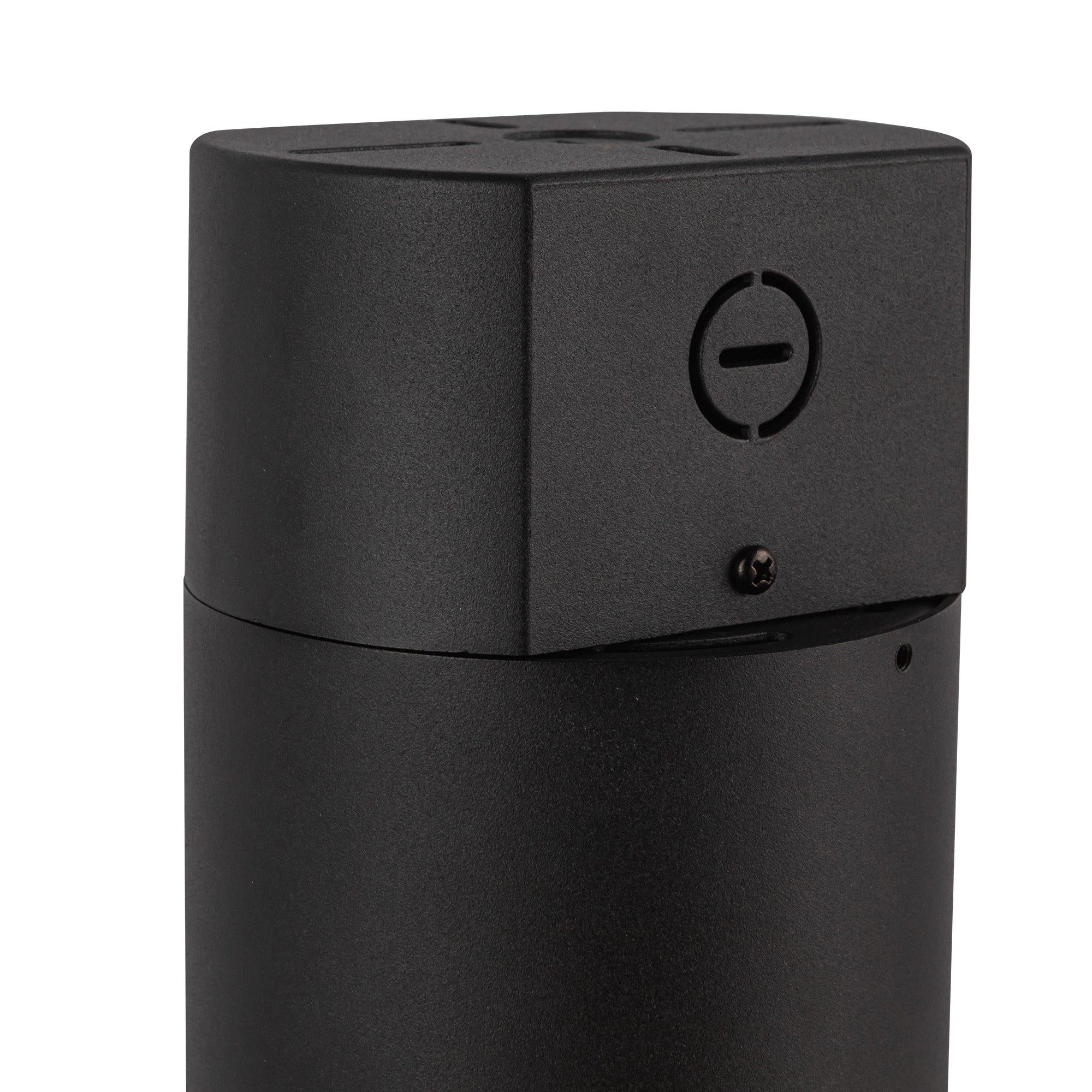 Lorna 15-in (4-in Dia.) 36 Degree Optic Black LED Concrete Ceiling Mount by KUZCO