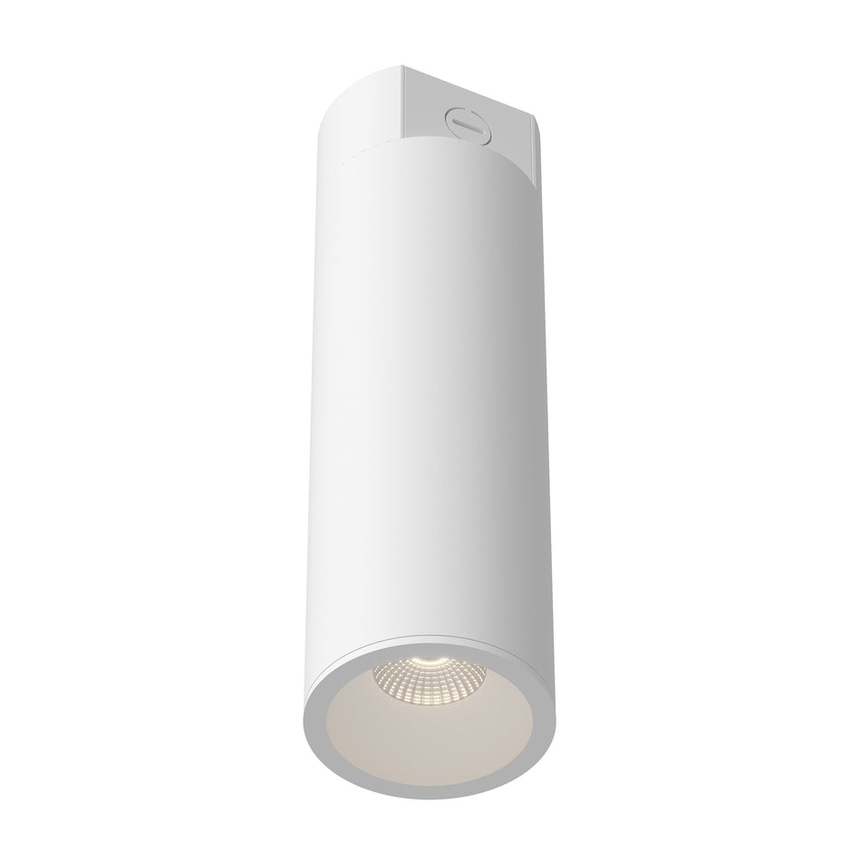 Lorna 15-in (4-in Dia.) 36 Degree Optic White LED Concrete Ceiling Mount by KUZCO