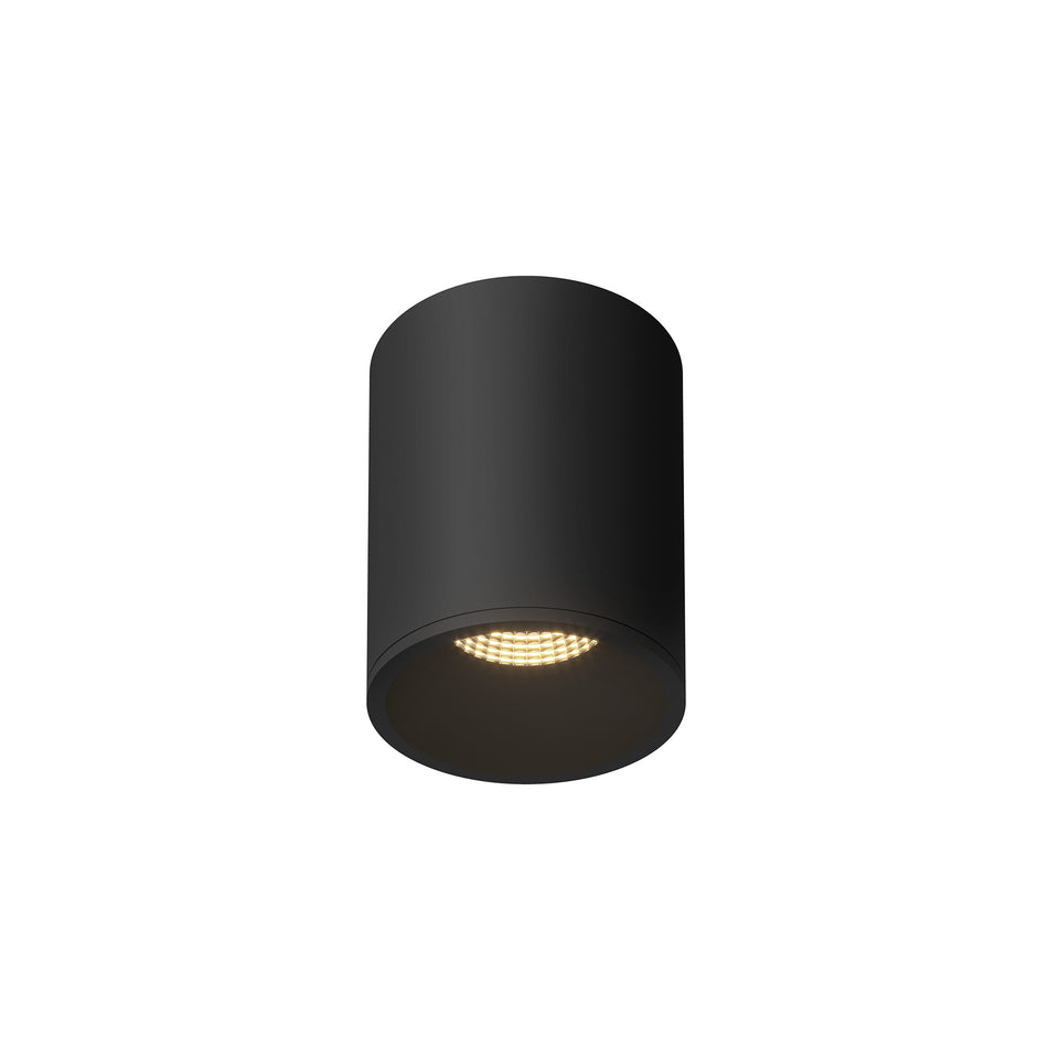 Lorna 6-in (4-in Dia.) 36 Degree Optic Black LED Flush Mount by KUZCO