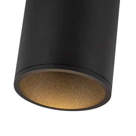 Lorna 6-in (4-in Dia.) 36 Degree Optic Black LED Flush Mount by KUZCO