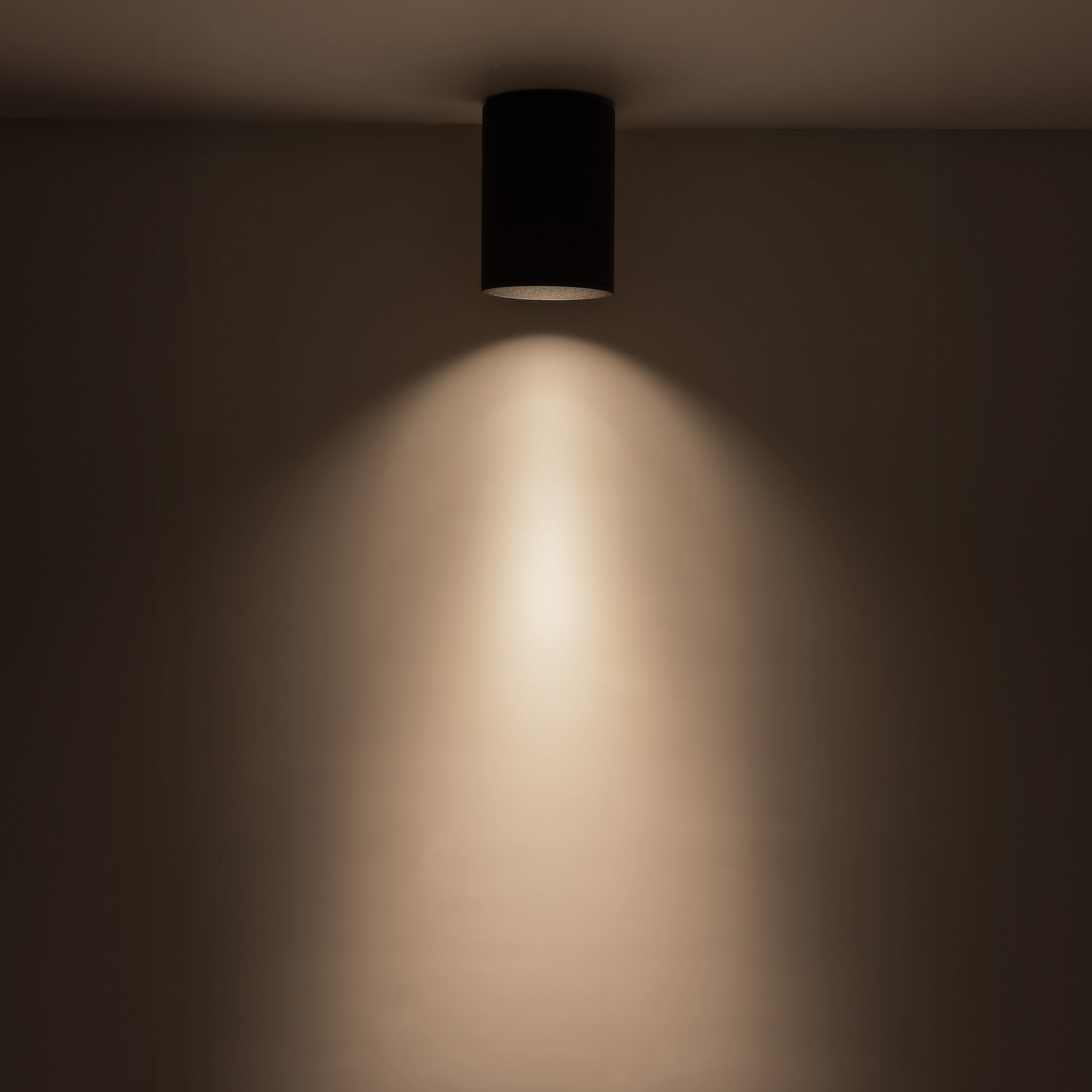 Lorna 6-in (4-in Dia.) 36 Degree Optic Black LED Flush Mount by KUZCO