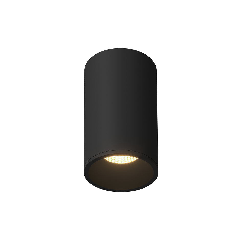 Lorna 8-in (4-in Dia.) 36 Degree Optic Black LED Flush Mount by KUZCO