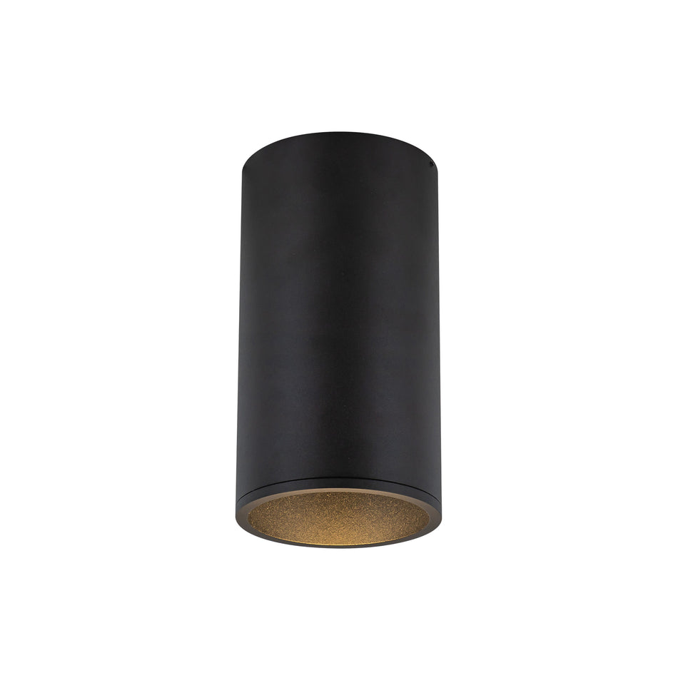 Lorna 8-in (4-in Dia.) 36 Degree Optic Black LED Flush Mount by KUZCO