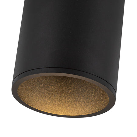 Lorna 8-in (4-in Dia.) 36 Degree Optic Black LED Flush Mount by KUZCO