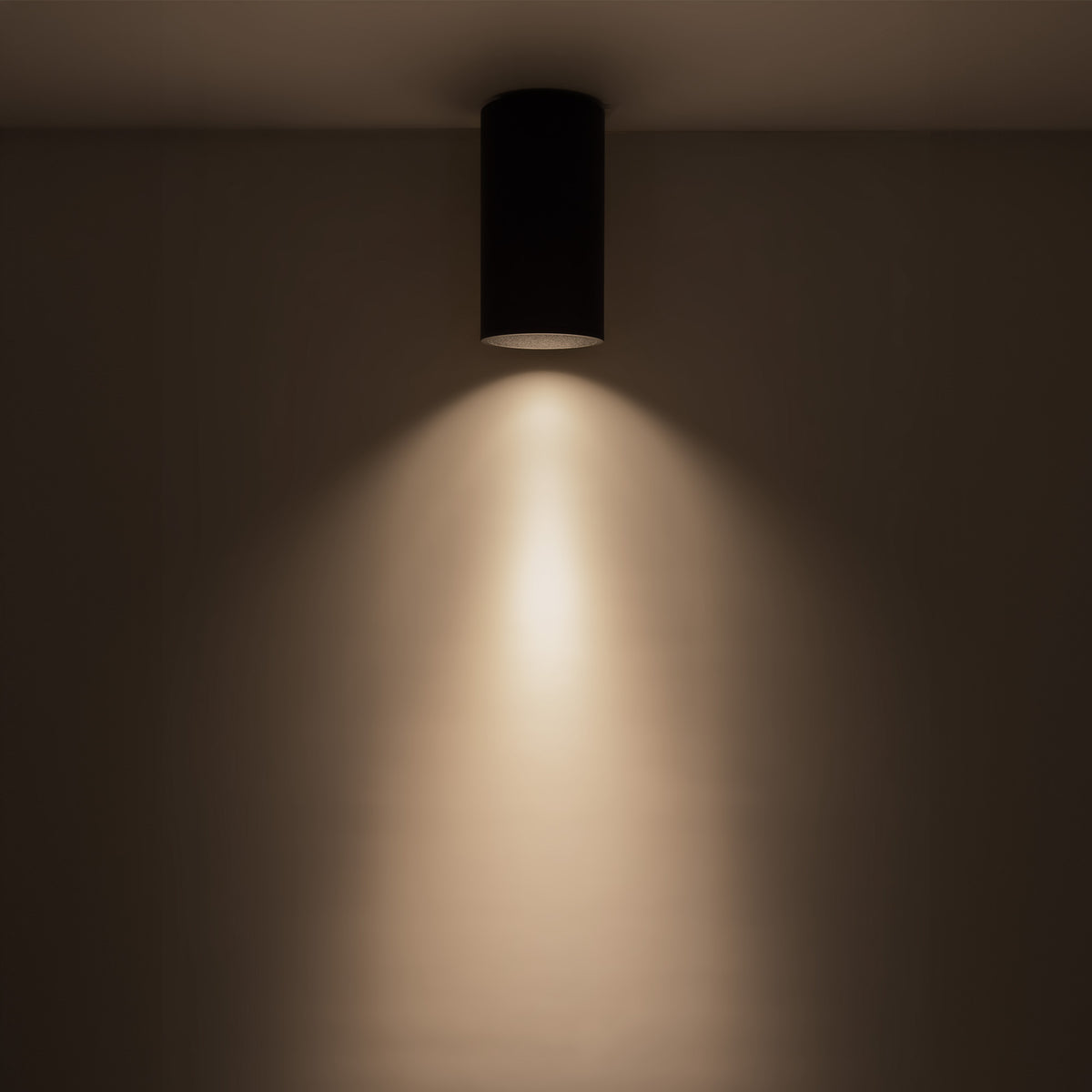 Lorna 8-in (4-in Dia.) 36 Degree Optic Black LED Flush Mount by KUZCO
