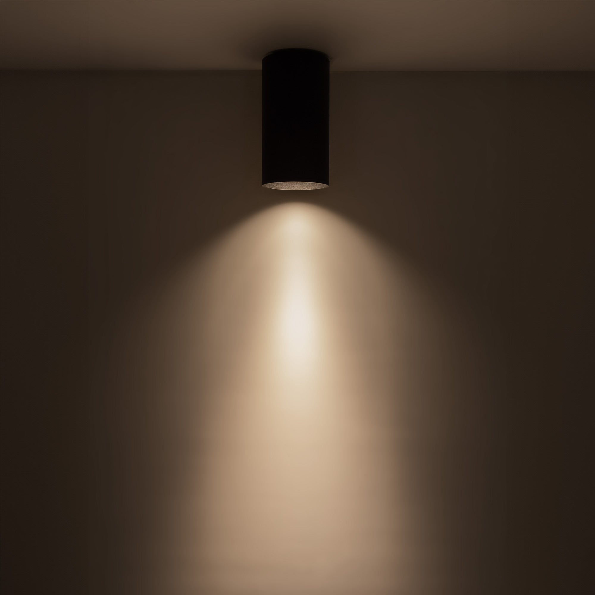 Lorna 8-in (4-in Dia.) 36 Degree Optic Black LED Flush Mount by KUZCO