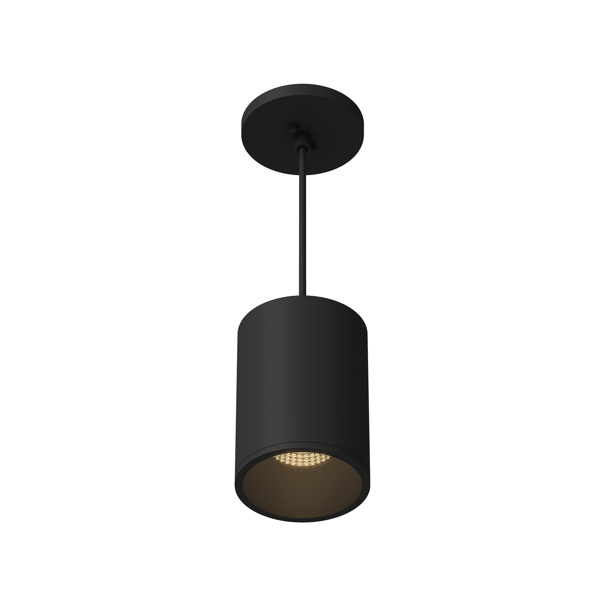 Lorna 6-in (4-in Dia.) 36 Degree Optic Black LED Pendant by KUZCO