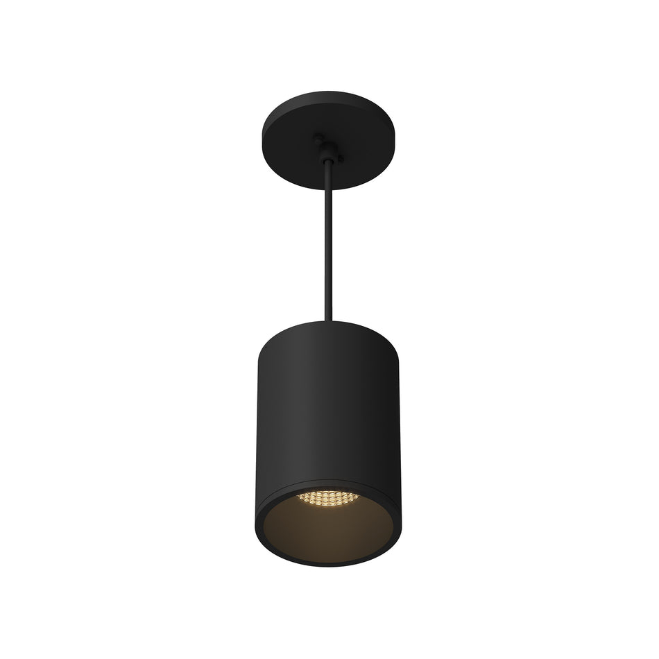 Lorna 6-in (4-in Dia.) 36 Degree Optic Black LED Pendant by KUZCO