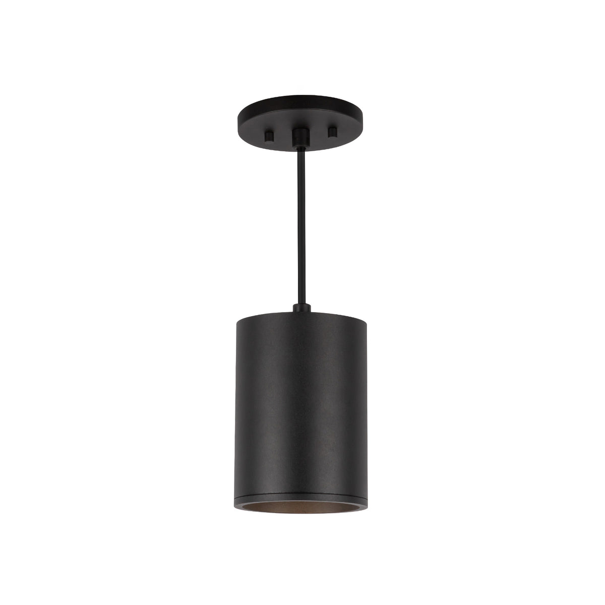 Lorna 6-in (4-in Dia.) 36 Degree Optic Black LED Pendant by KUZCO
