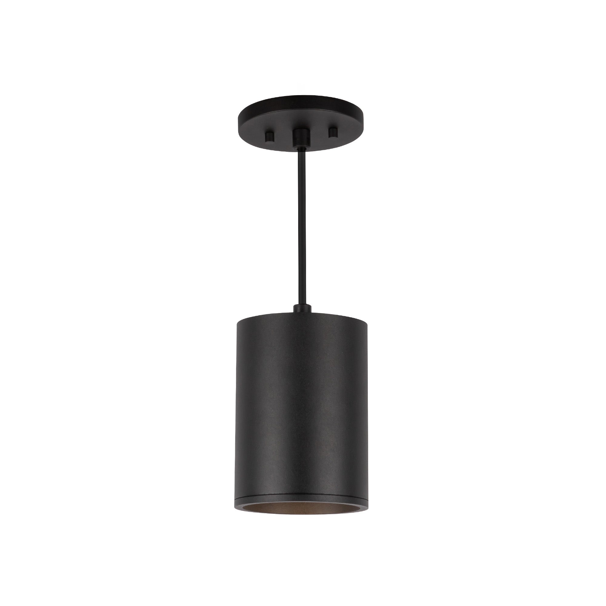 Lorna 6-in (4-in Dia.) 36 Degree Optic Black LED Pendant by KUZCO