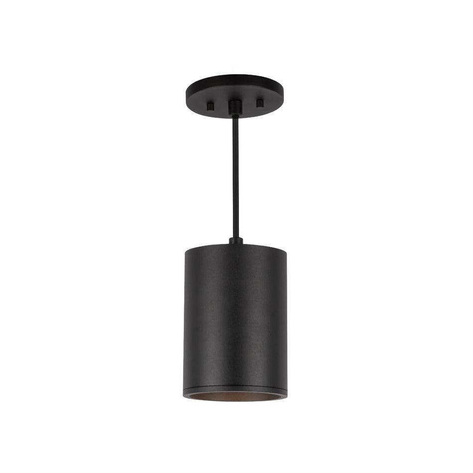 Lorna 6-in (4-in Dia.) 36 Degree Optic Black LED Pendant by KUZCO