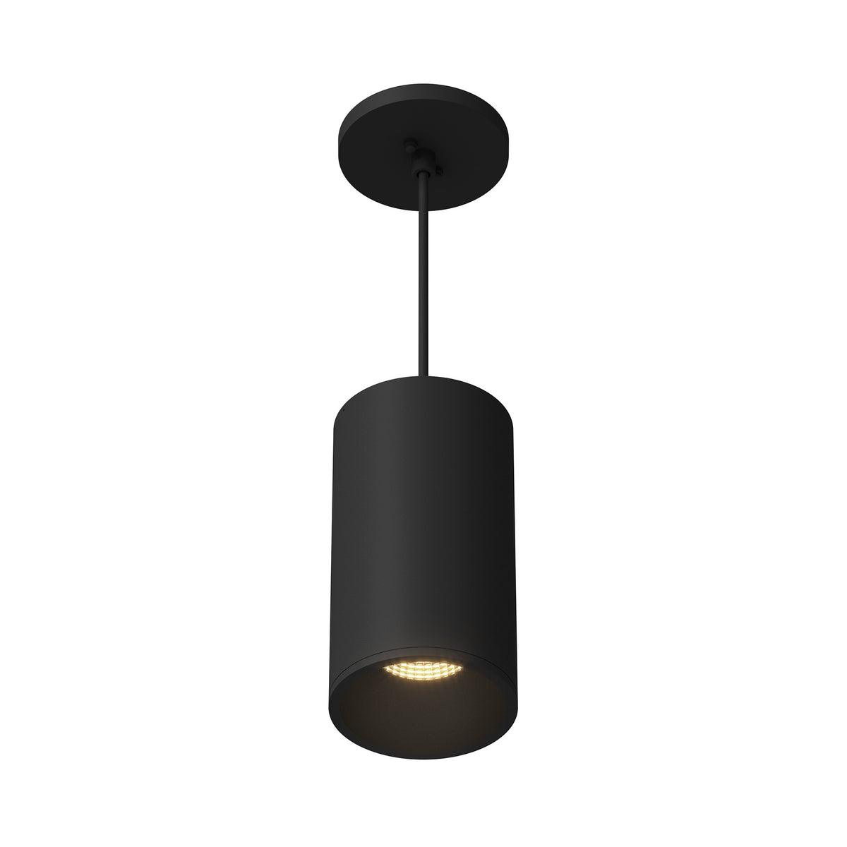 Lorna 8-in (4-in Dia.) 36 Degree Optic Black LED Pendant by KUZCO