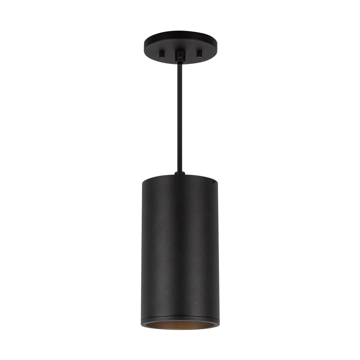 Lorna 8-in (4-in Dia.) 36 Degree Optic Black LED Pendant by KUZCO