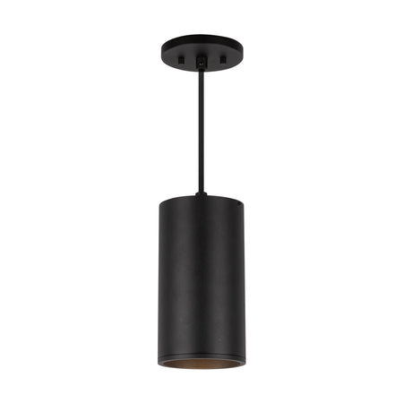 Lorna 8-in (4-in Dia.) 36 Degree Optic Black LED Pendant by KUZCO