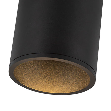 Lorna 8-in (4-in Dia.) 36 Degree Optic Black LED Pendant by KUZCO