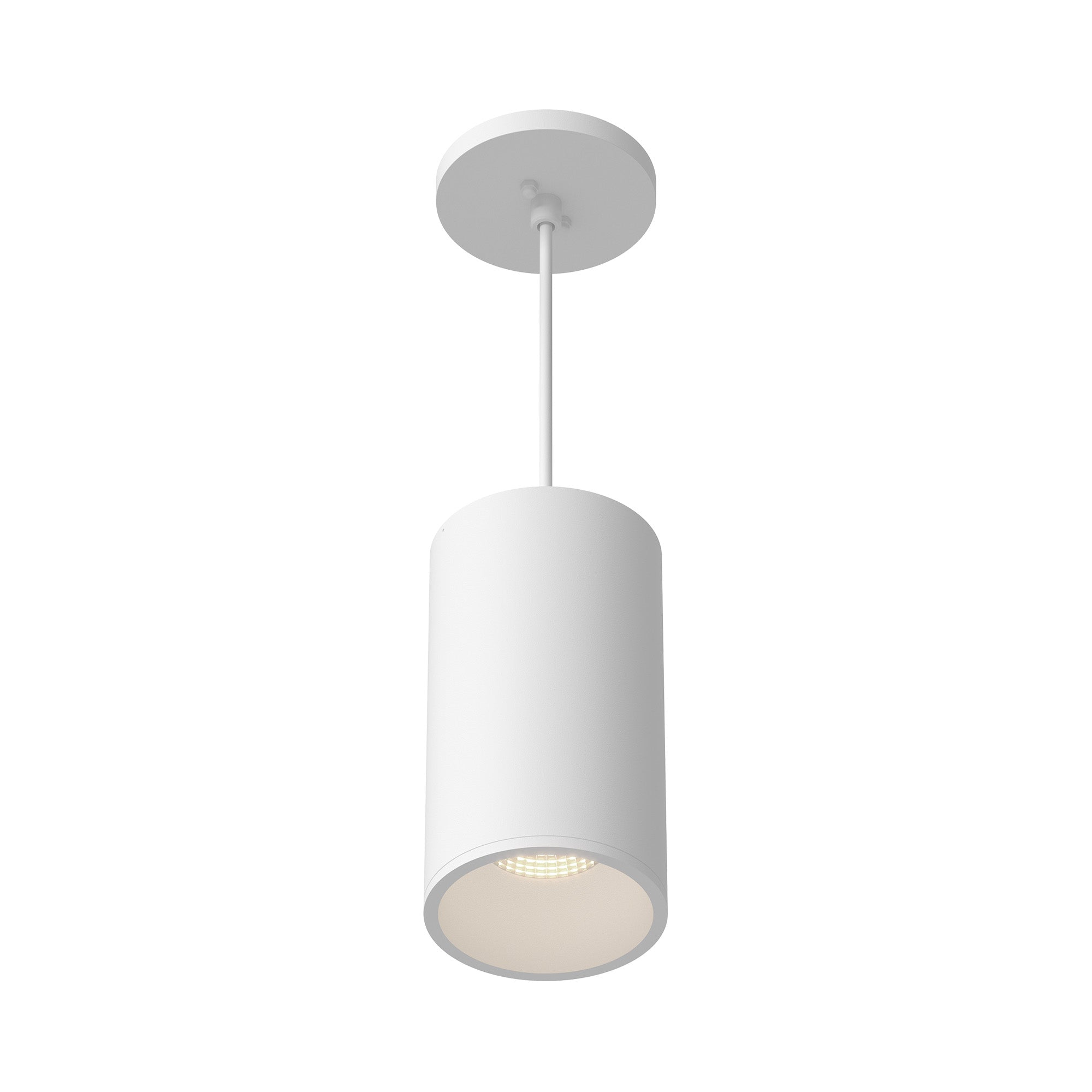 Lorna 8-in (4-in Dia.) 36 Degree Optic White LED Pendant by KUZCO