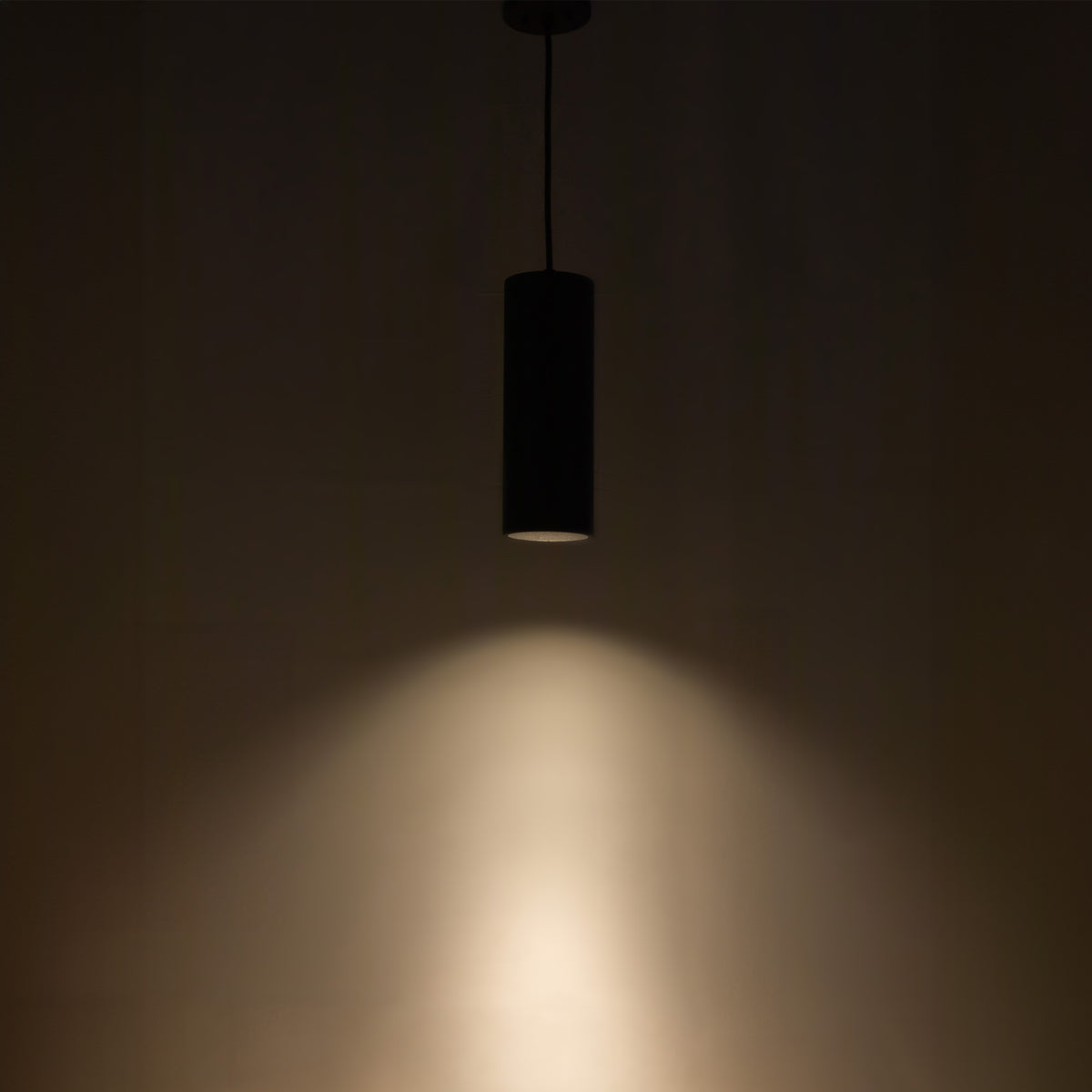 Lorna 13-in (4-in Dia.) 36 Degree Optic Black LED Pendant by KUZCO