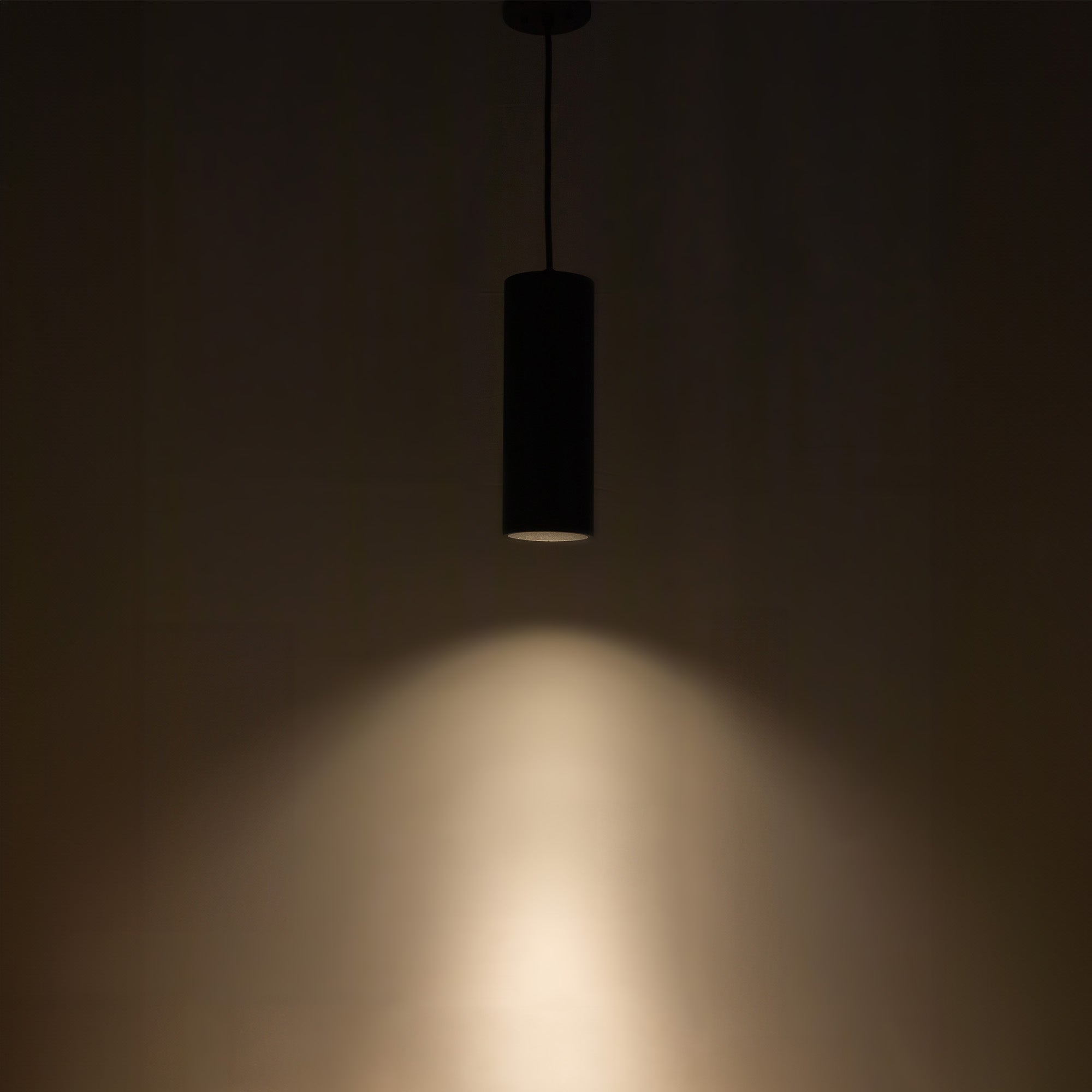 Lorna 13-in (4-in Dia.) 36 Degree Optic Black LED Pendant by KUZCO
