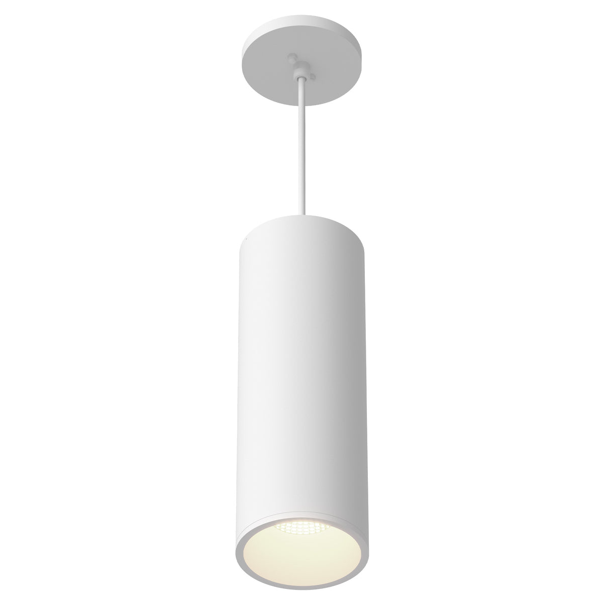 Lorna 13-in (4-in Dia.) 36 Degree Optic White LED Pendant by KUZCO