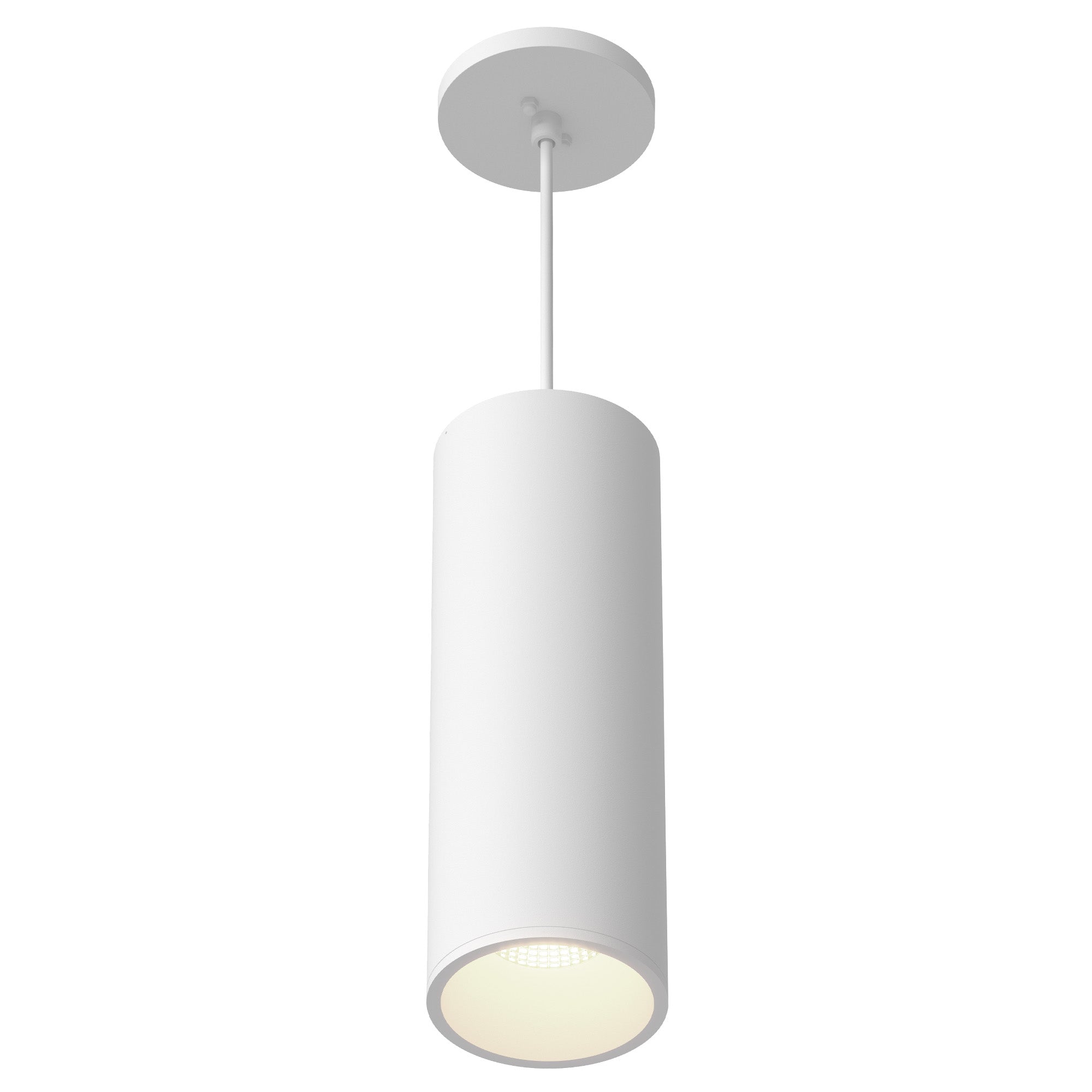 Lorna 13-in (4-in Dia.) 36 Degree Optic White LED Pendant by KUZCO