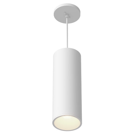 Lorna 13-in (4-in Dia.) 36 Degree Optic White LED Pendant by KUZCO