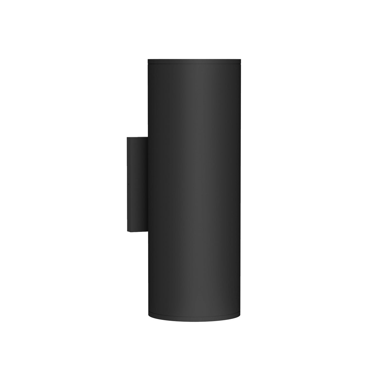 Lorna 12-in (4-in Dia.) 36 Degree Optic Black LED Wall Sconce Up/Down Light by KUZCO