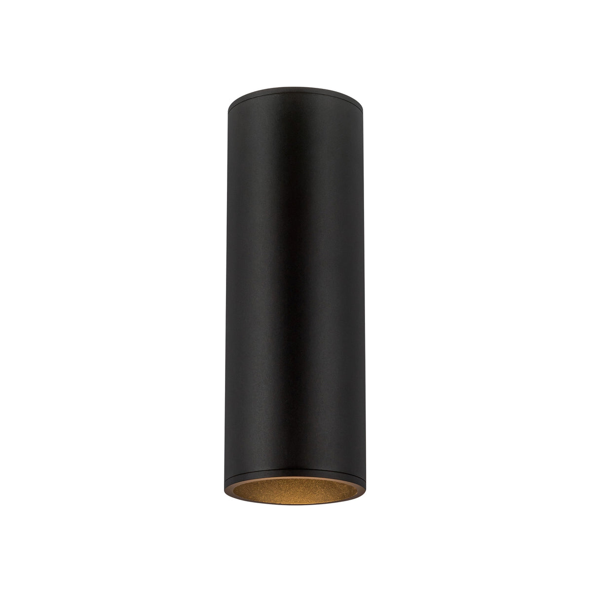 Lorna 12-in (4-in Dia.) 36 Degree Optic Black LED Wall Sconce Up/Down Light by KUZCO