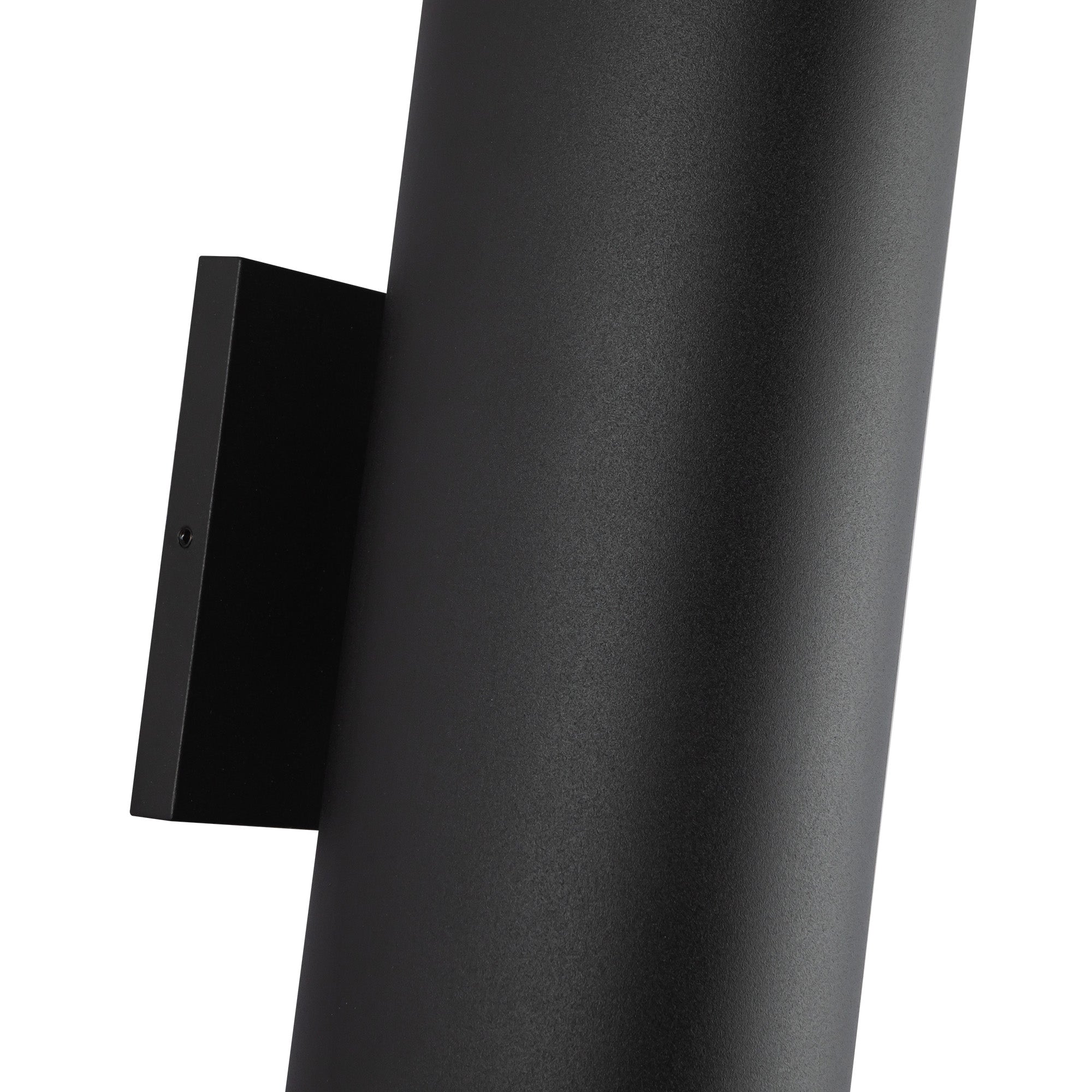 Lorna 12-in (4-in Dia.) 36 Degree Optic Black LED Wall Sconce Up/Down Light by KUZCO