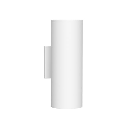 Lorna 12-in (4-in Dia.) 36 Degree Optic White LED Wall Sconce Up/Down Light by KUZCO