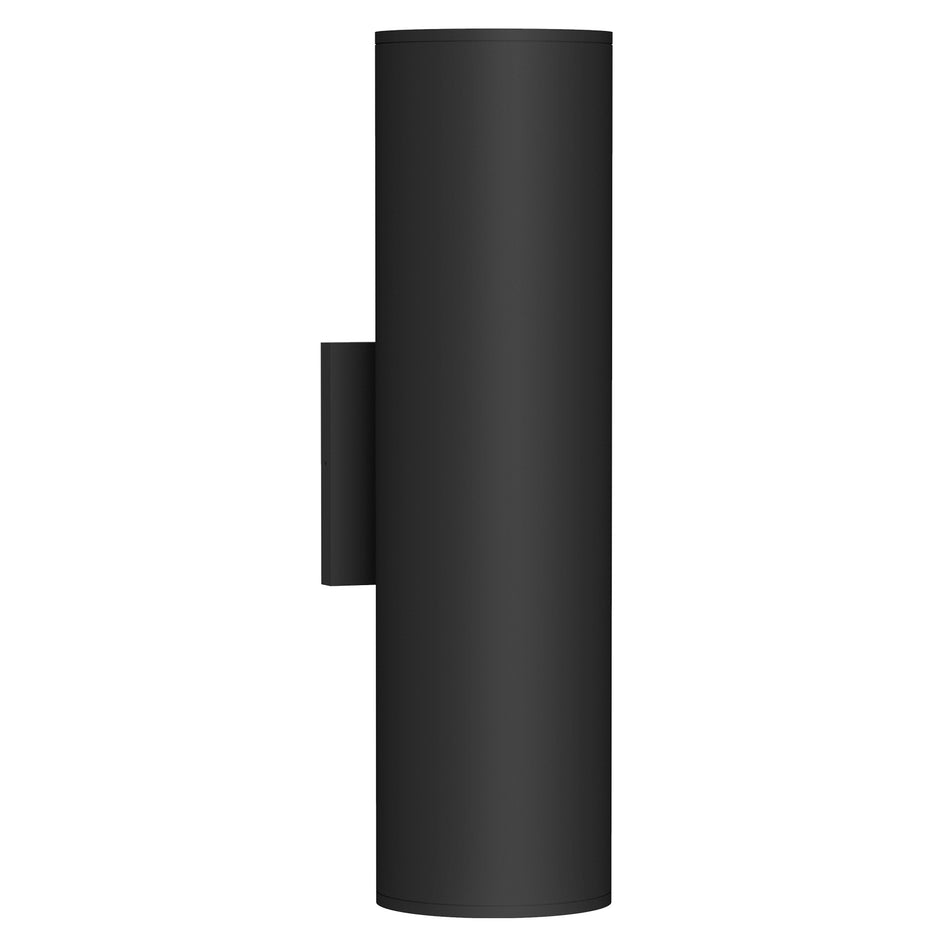 Lorna 16-in (4-in Dia.) 36 Degree Optic Black LED Wall Sconce Up/Down Light by KUZCO
