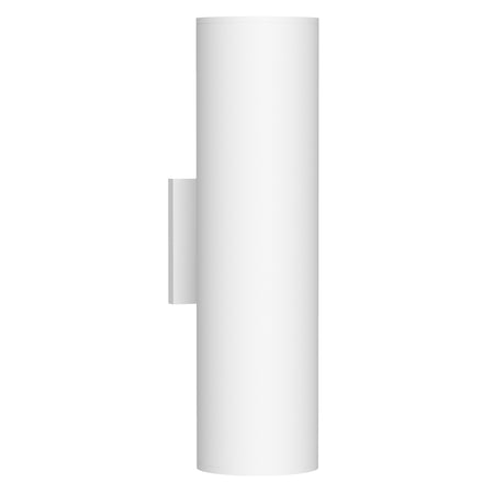 Lorna 16-in (4-in Dia.) 36 Degree Optic White LED Wall Sconce Up/Down Light by KUZCO