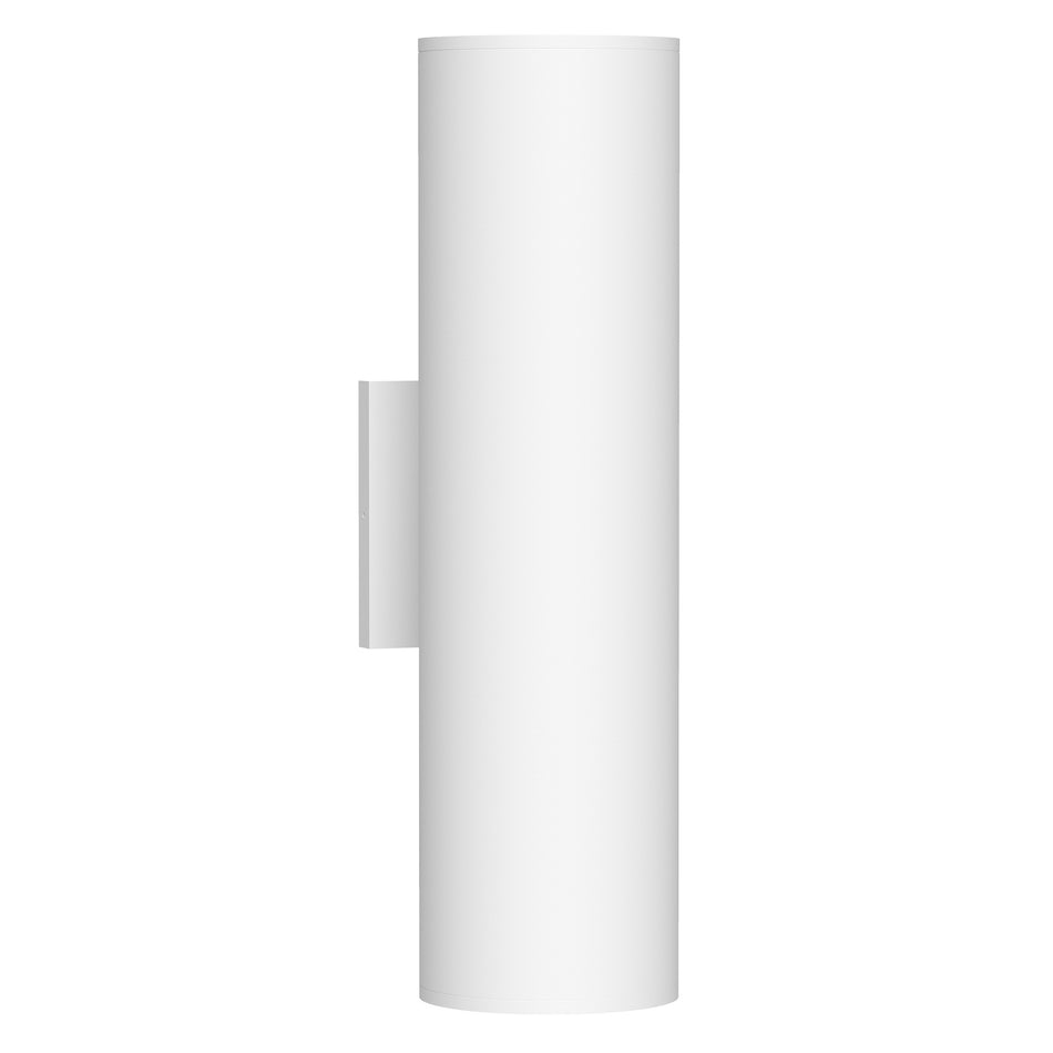 Lorna 16-in (4-in Dia.) 36 Degree Optic White LED Wall Sconce Up/Down Light by KUZCO