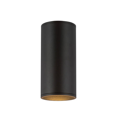 Lorna 9-in (4-in Dia.) 36 Degree Optic Black LED Wall Sconce by KUZCO