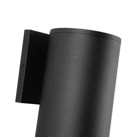 Lorna 9-in (4-in Dia.) 36 Degree Optic Black LED Wall Sconce by KUZCO